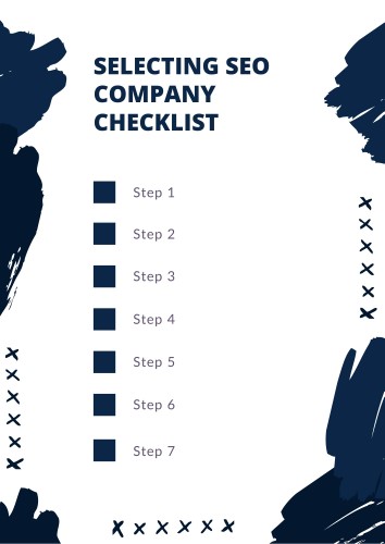 Selecting SEO Company Checklist Template